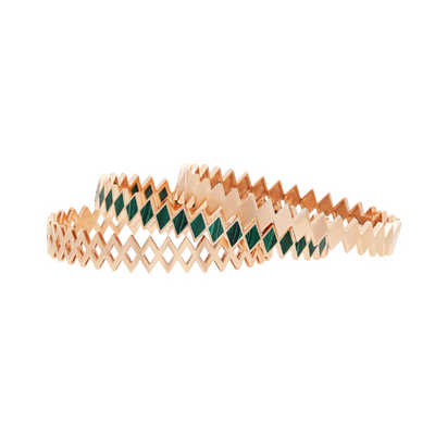 Viva Multi Motif Bangle with stone