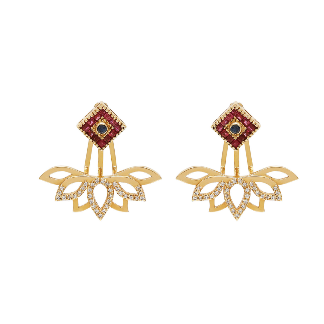 One Lotus Earring