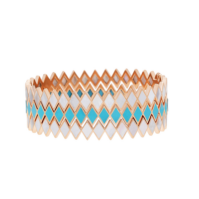 Viva Multi Motif Bangle with stone