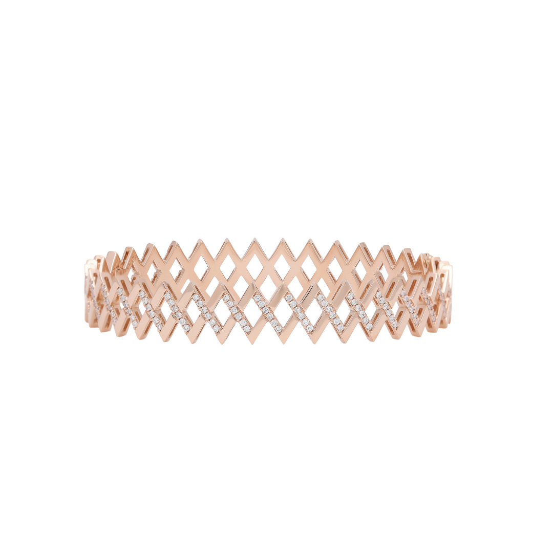 Viva Multi Motif Diamond Bangle