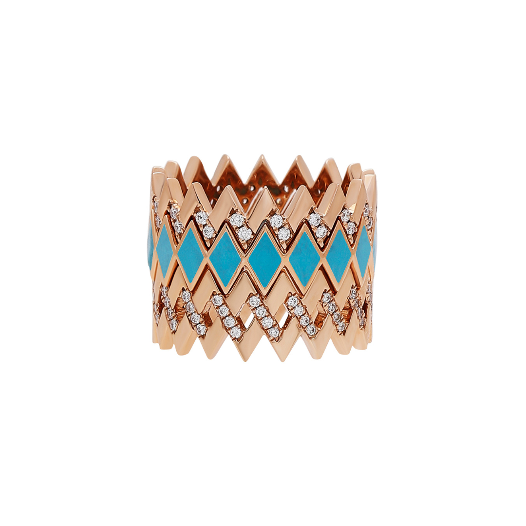 Zigzag Thin Viva Diamond Ring