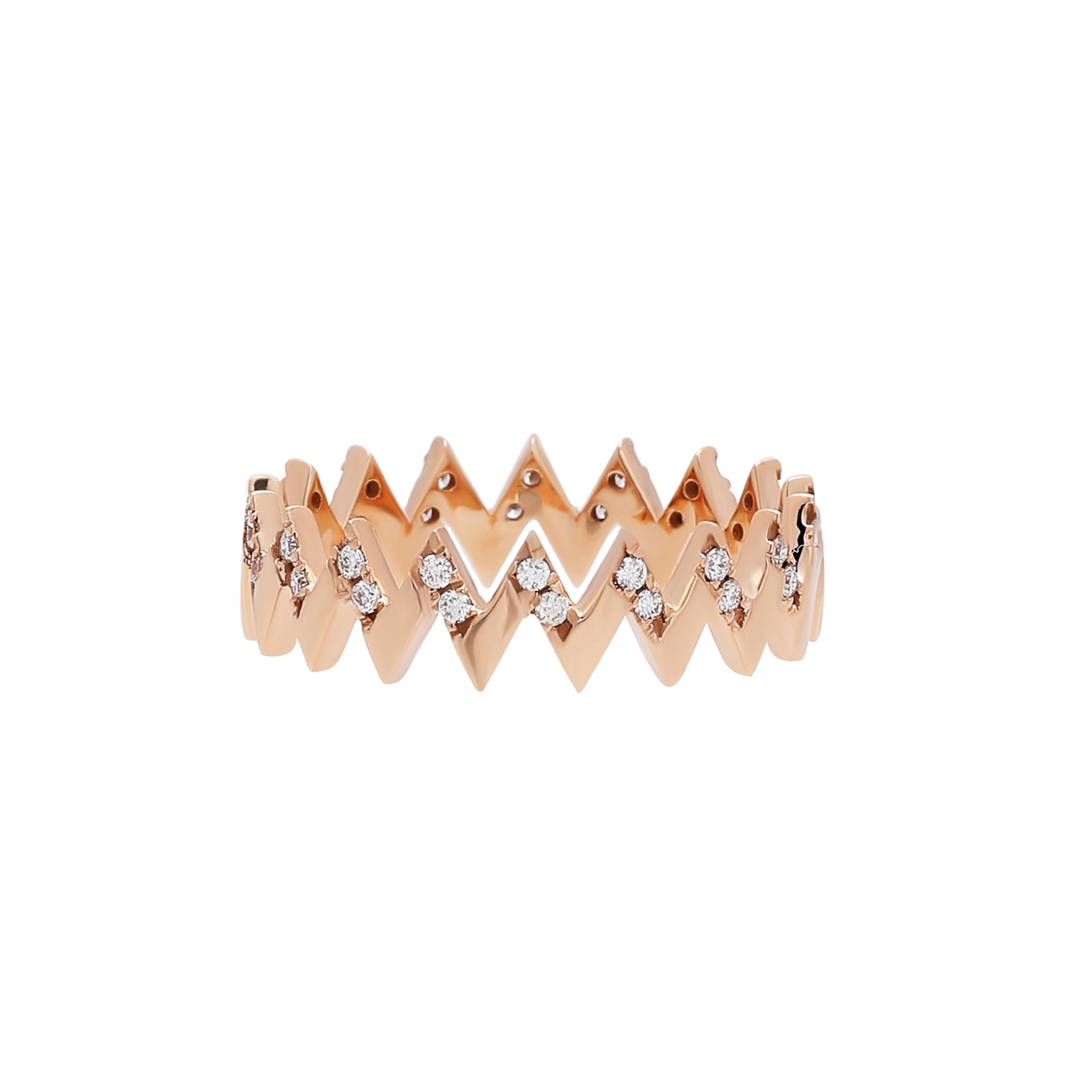 Zigzag Thin Viva Diamond Ring