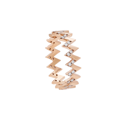 Zigzag Thin Viva Diamond Ring