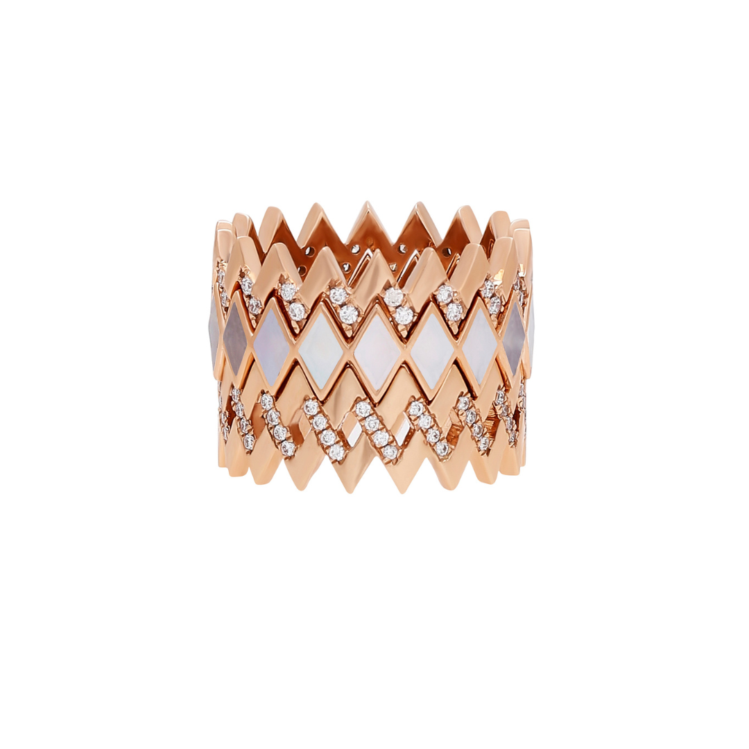 Zigzag Thin Viva Diamond Ring