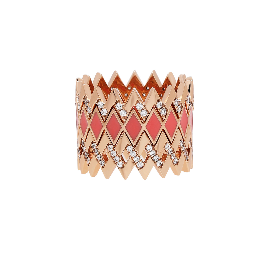 Zigzag Thin Viva Diamond Ring