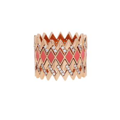 Zigzag Thin Viva Diamond Ring