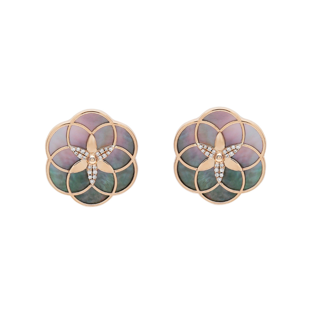 Flower of Life Flower Medium Earring