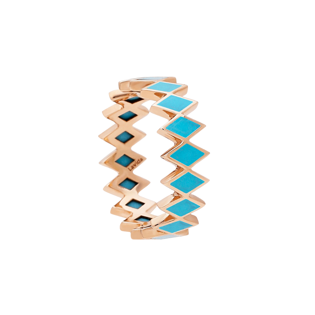 Zigzag Viva Stone Ring