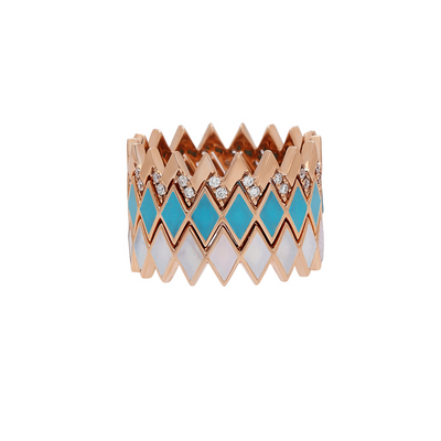 Zigzag Thin Viva Diamond Ring