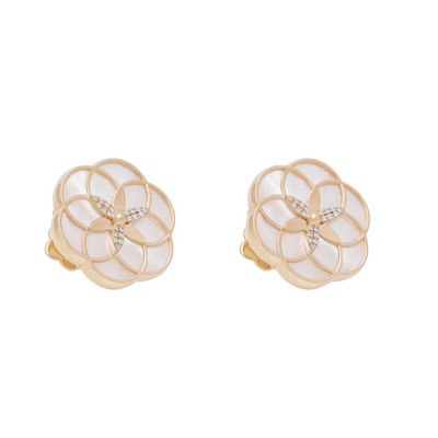 Flower of Life Flower Medium Earring