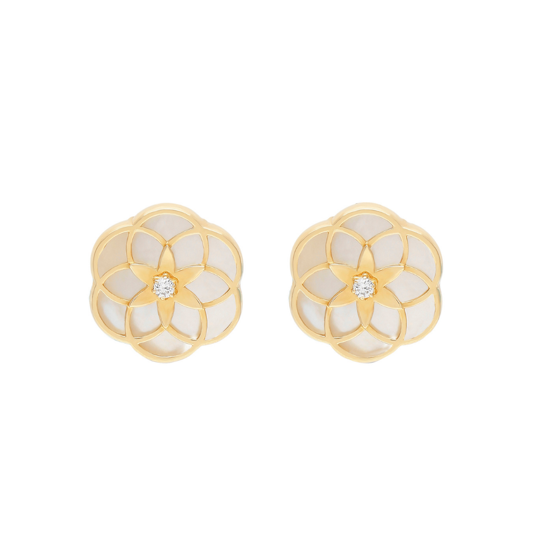 Flower of Life Flower Small Earring