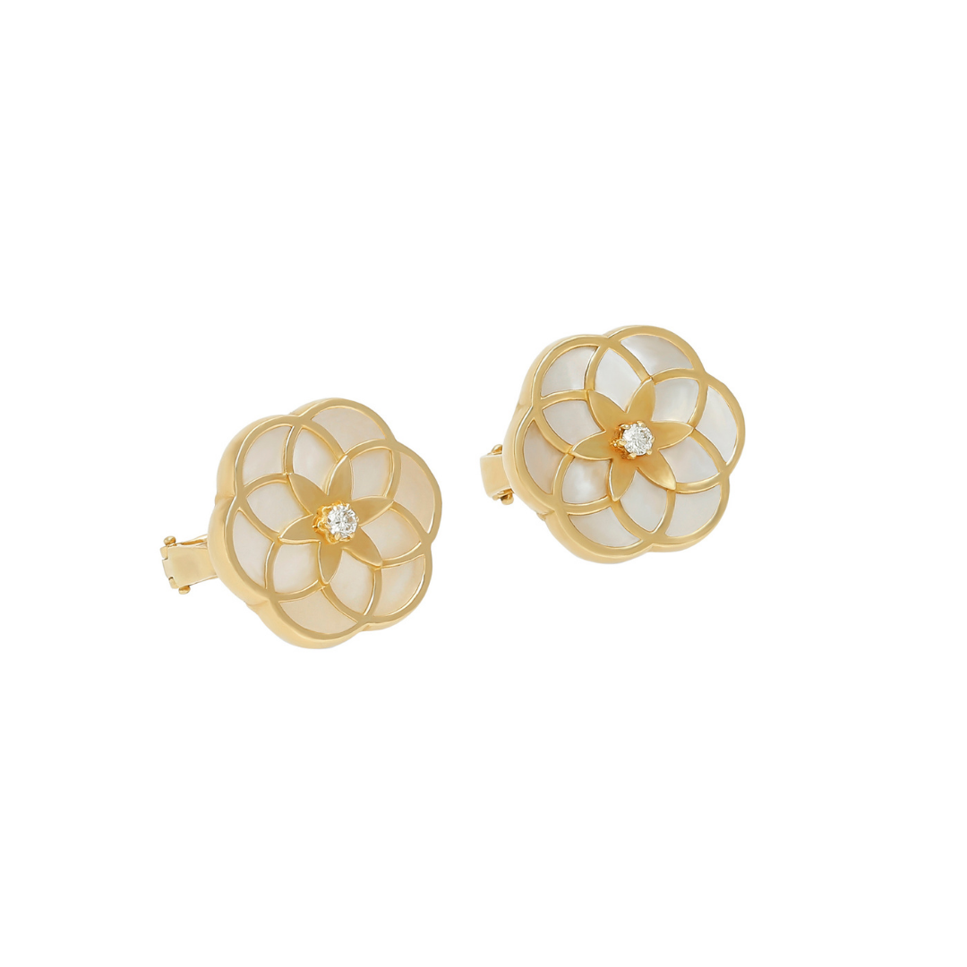 Flower of Life Flower Small Earring