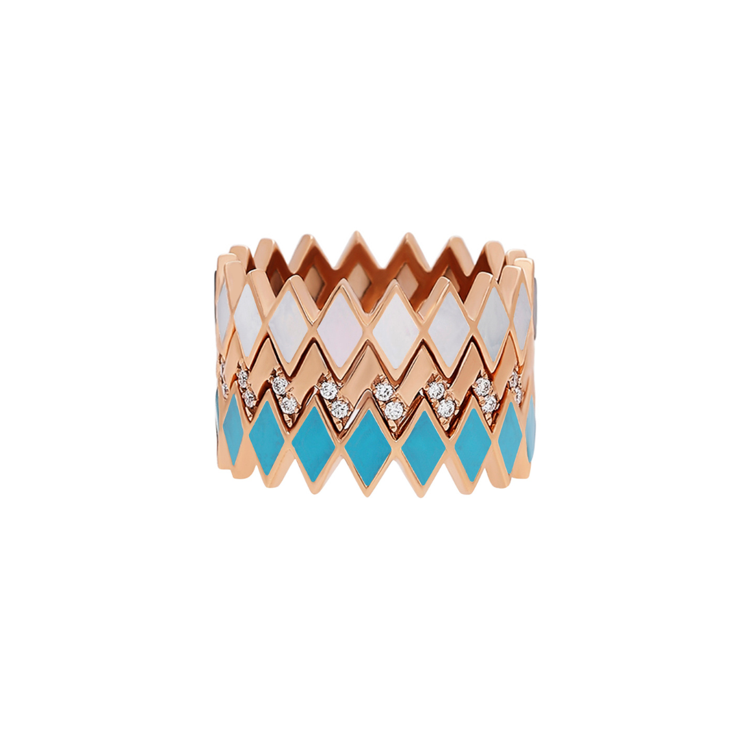 Zigzag Thin Viva Diamond Ring