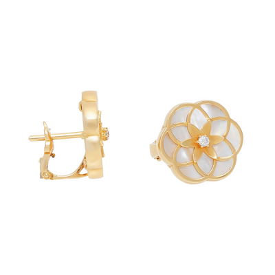 Flower of Life Flower Small Earring