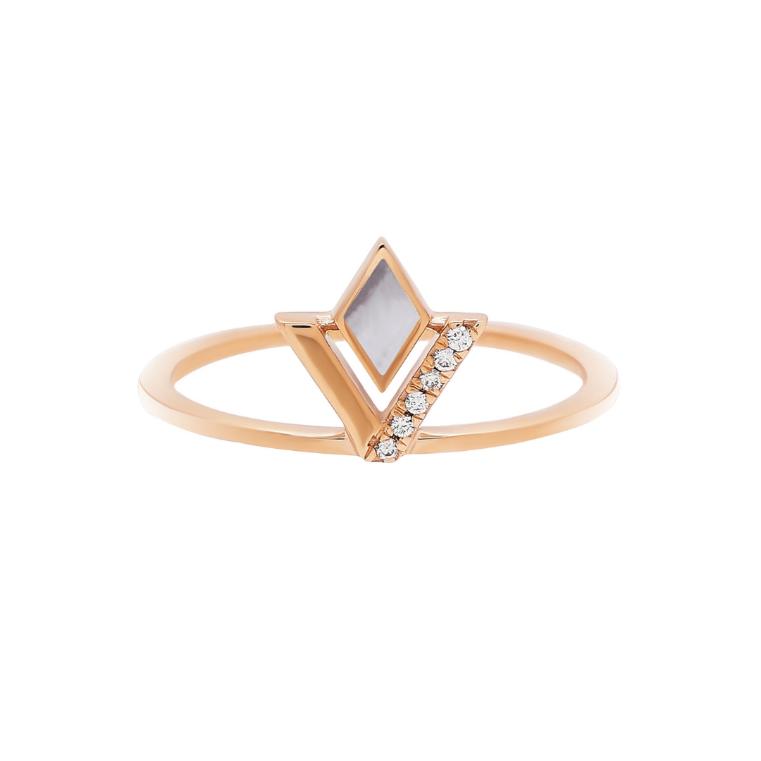 Viva V Plain Band Ring