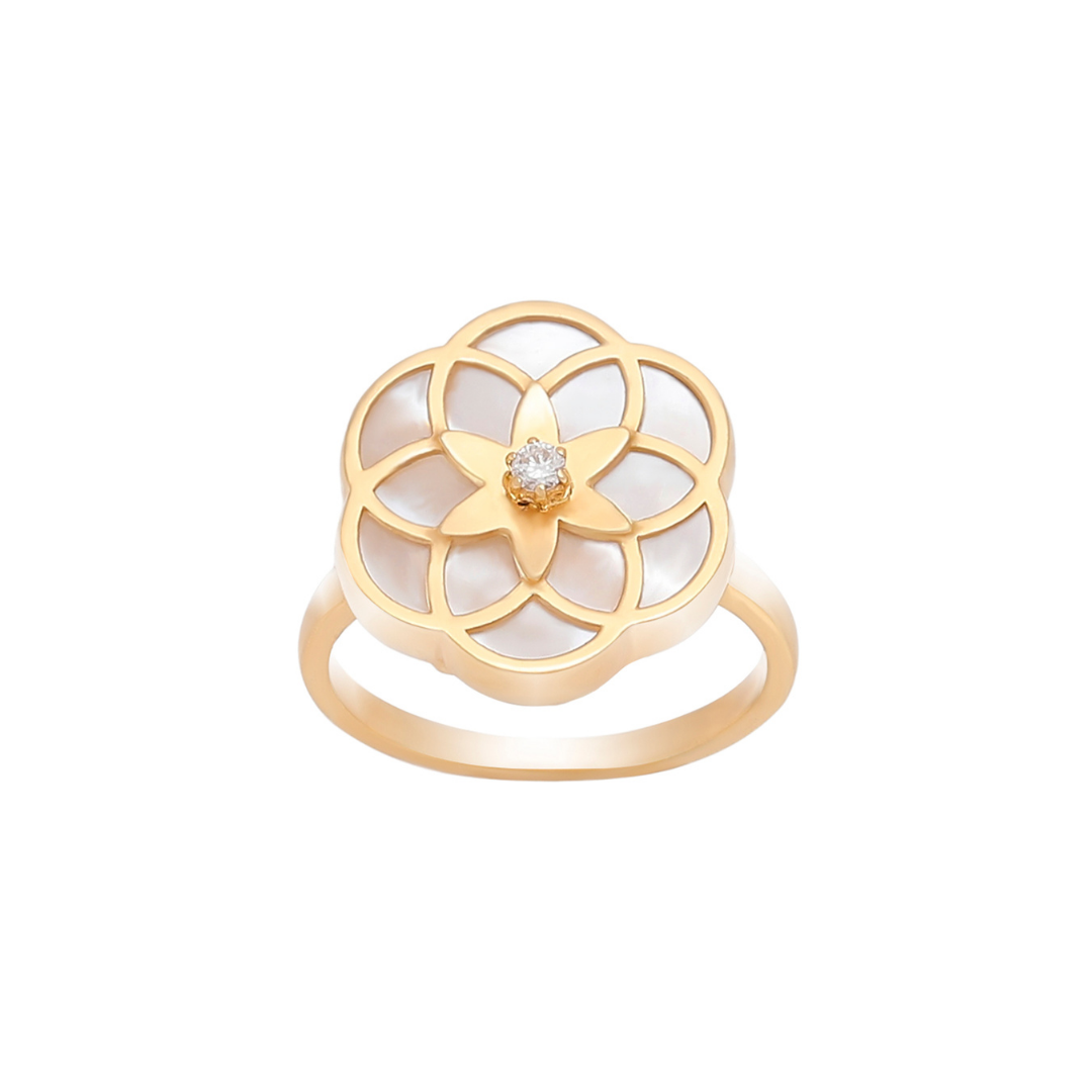 Flower of Life 1 Flower Ring