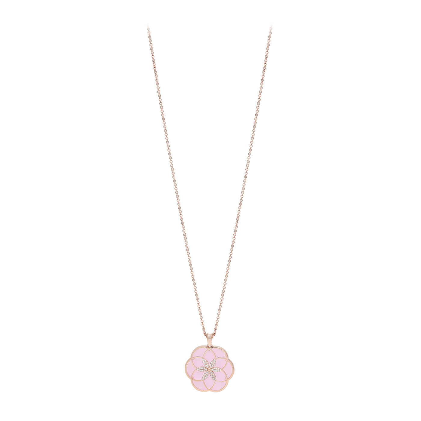 Flower of Life 1 Flower Small Necklace