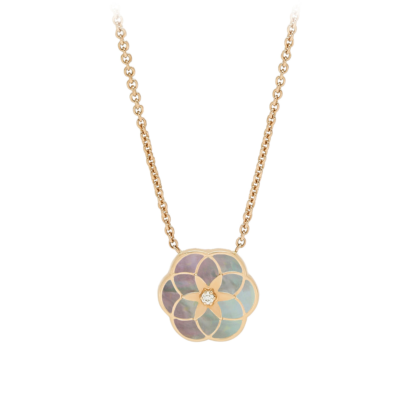 Flower of Life 1 Flower Small Necklace