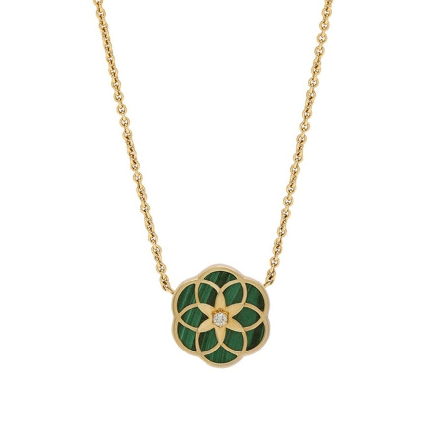 Flower of Life 1 Flower Small Necklace