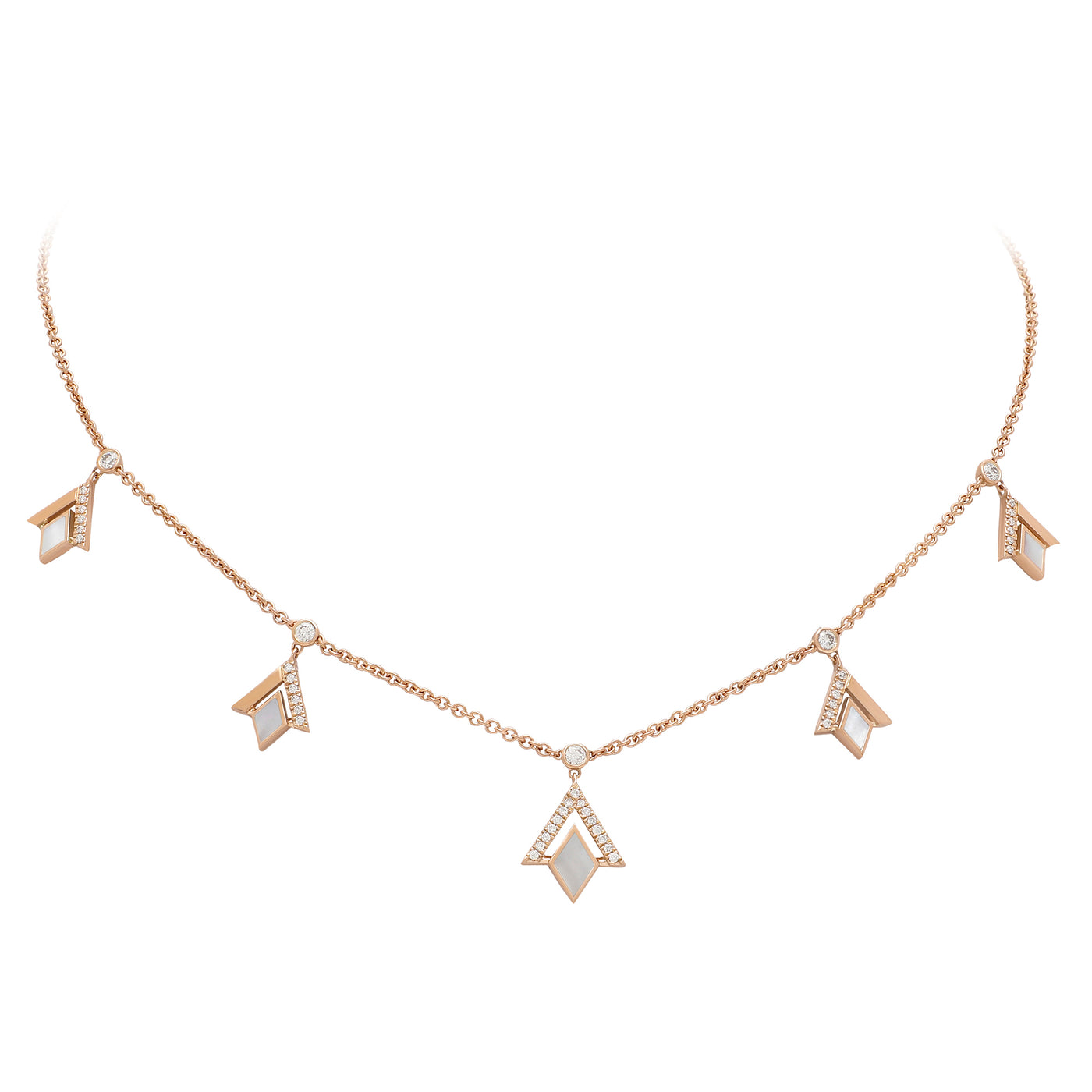 Dangling Multi Motif Viva Necklace